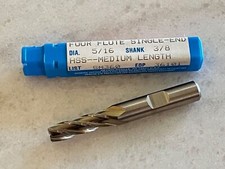 NEW NIAGARA CUTTER 5/16" x 3/8" x 1" x 2-3/4" SE 4FL HSS END MILL, 36101
