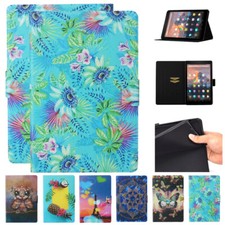 For Amazon Fire HD 8 inch 2024/2020/2018/2017 Tablet Folio Case Stand Wake Sleep