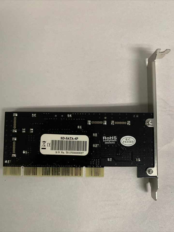 Syba SD-SATA-4P PCI 4-Channel Serial-ATA SATA Raid Controller Card - Image 3 of 4