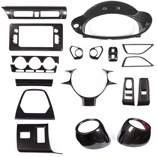 ABS Carbon Fiber interior Trim Cover Set Fits Toyota GR86 / Subaru BRZ 2022-2025 - Picture 48 of 48