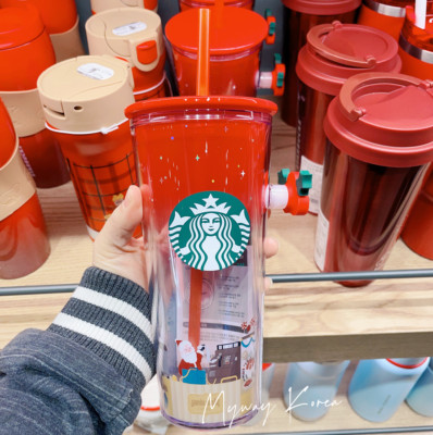 Starbucks Korea 22 Holiday Santa Made Pop Handle Cold Cup 473ml