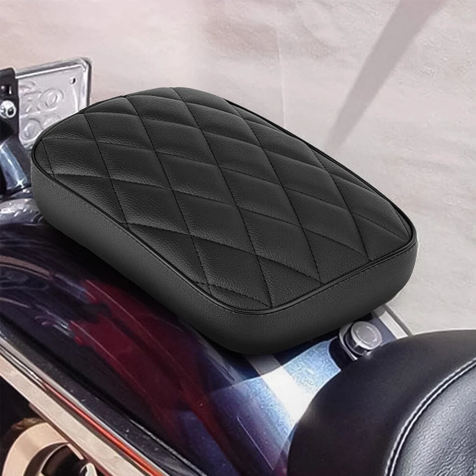 Asiento almohadilla pasajero 8 ventosas para motocicleta Harley Cruiser Chopper  Foto 3 de 4