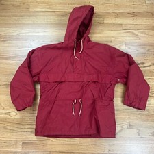 Vintage GAP 1/4 Zip Windbreaker Jacket Hoodie Sz Large Red