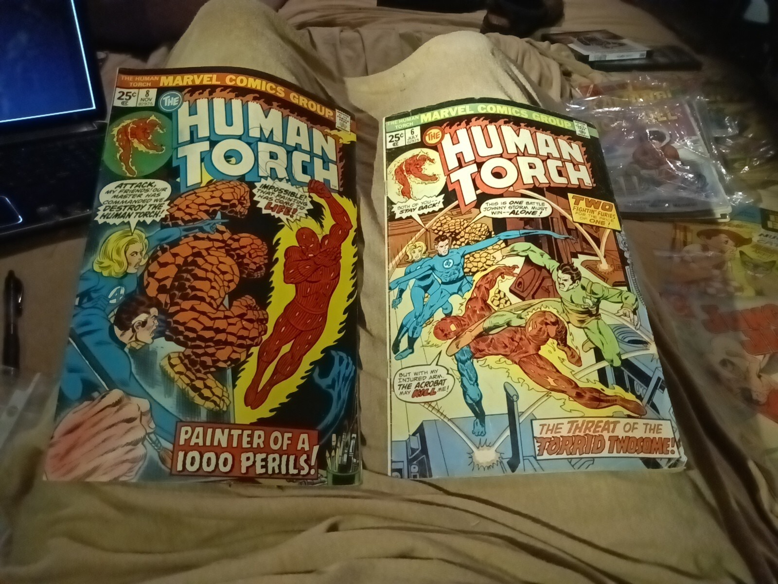 The Human Torch 6 And 8 Marvel Comics 1975 Bronze Age Lot Run Set Collection