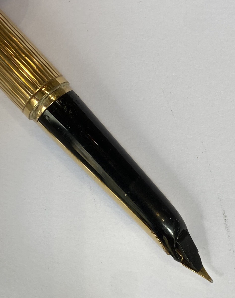 Stylo Plume Waterman Plaqué Or - Plume 18K, Avec écrin Parker Et Porte-mine Offert - Occasion