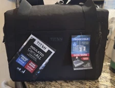 Titan by Artic Zone Insulated Carry All - Converts from Duffel to Tote Black