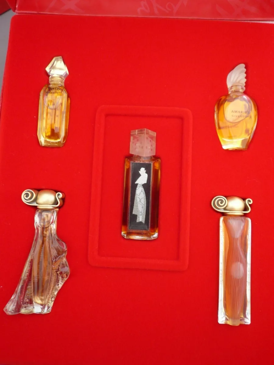 Vintage Givenchy Mini Perfumes Gift Box Set of 5 Unused w Inner