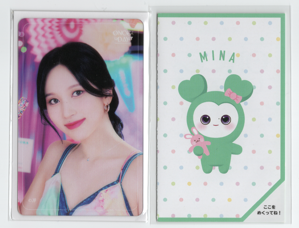 Twice Mina Clear Photocard + Ticket | ONCE DAY Japan Fan Meeting