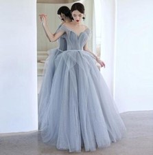 Women's Evening dress Show Party High Waist Sleeveless Wedding Long skirt Chic