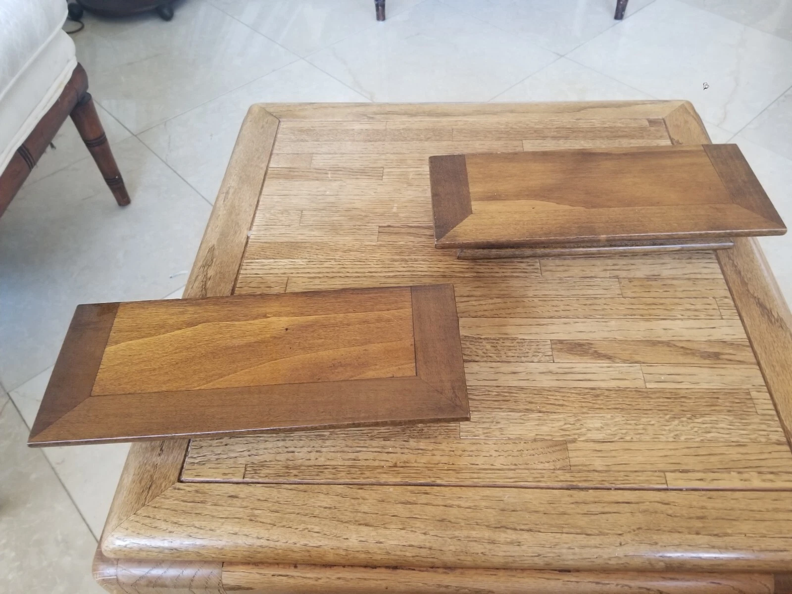 Wood shelf wall mount made for Exposures in Italy