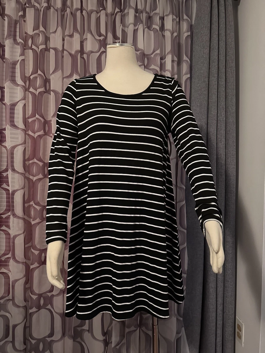 black white stripe tunic