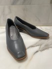 Nuogic London Designer Womens Shoes Size 38 EU 8 US Grey Gray Leather Dress EUC — photo 1