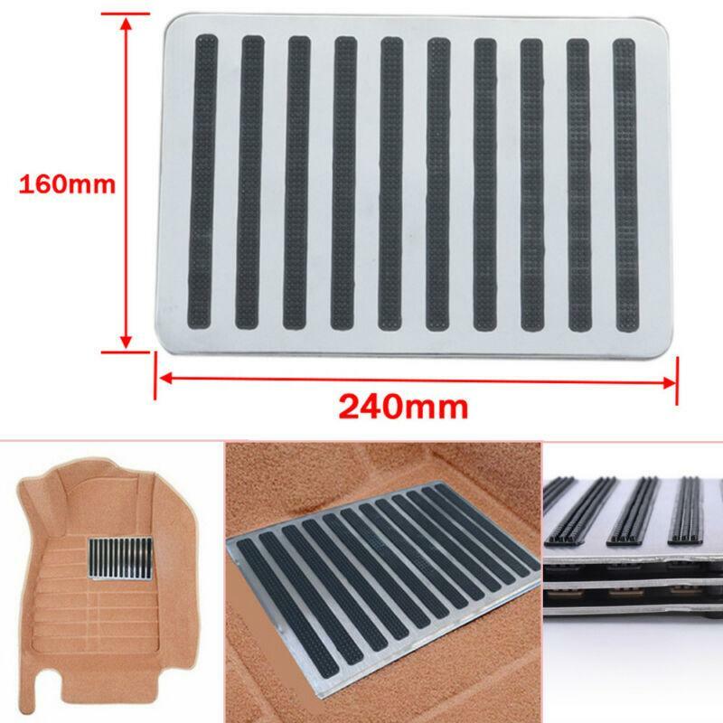 Universal Stainless Steel Car Floor Mat Protector 9x6 Inch Heel Pad