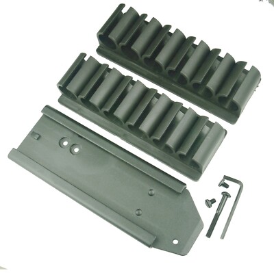 Mossberg 500 12 GA Detachable Side Saddle 6pc Shell Carrier Holder, Extra Holder