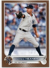 2022 Topps Series 1 GOLD #287 Andrew Heaney NEW YORK YANKEES 18/2022 89