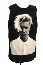 Camiseta sin mangas Justin Bieber Purpose Tour Bieber 6 negra foto unisex talla S P