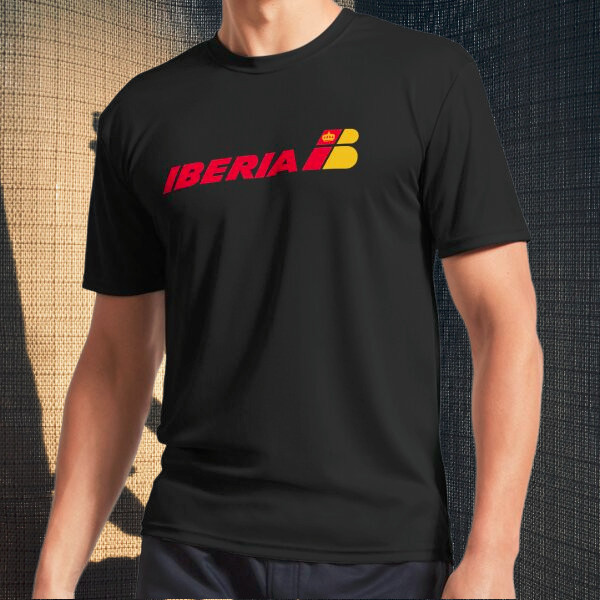 IBERIA - Spanish Airlines (1992) Camiseta Hombre Logo Activo Divertida Talla S a 5XL