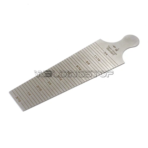 Taper Gauge 30-45mm (1"3/16-1"3/4) Gap Slot Hole Size Inspection WS.Welding Gage