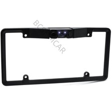 Cámara de reversa radar sensor de estacionamiento con marco de matrícula de automóvil 2 LED