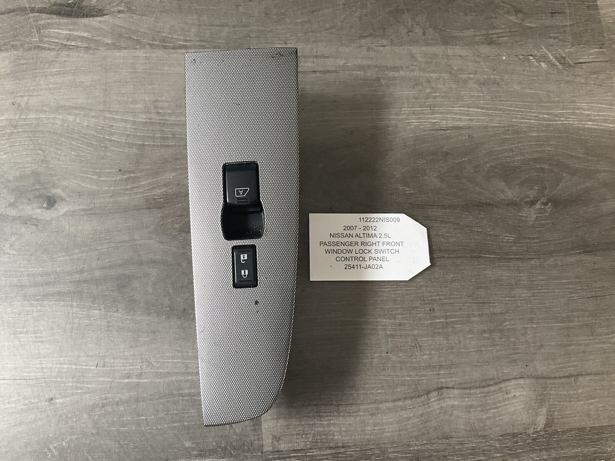 2007 - 2012 NISSAN ALTIMA 2.5L PASSENGER FRONT WINDOW LOCK