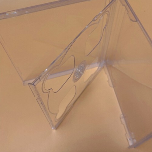 VCD Clear Case Standard Boîtier à Disque Transparent Transparent Forme Carrée Disque - Photo 6/8