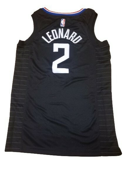 Black Nike NBA LA Clippers Leonard #2 Swingman Jersey