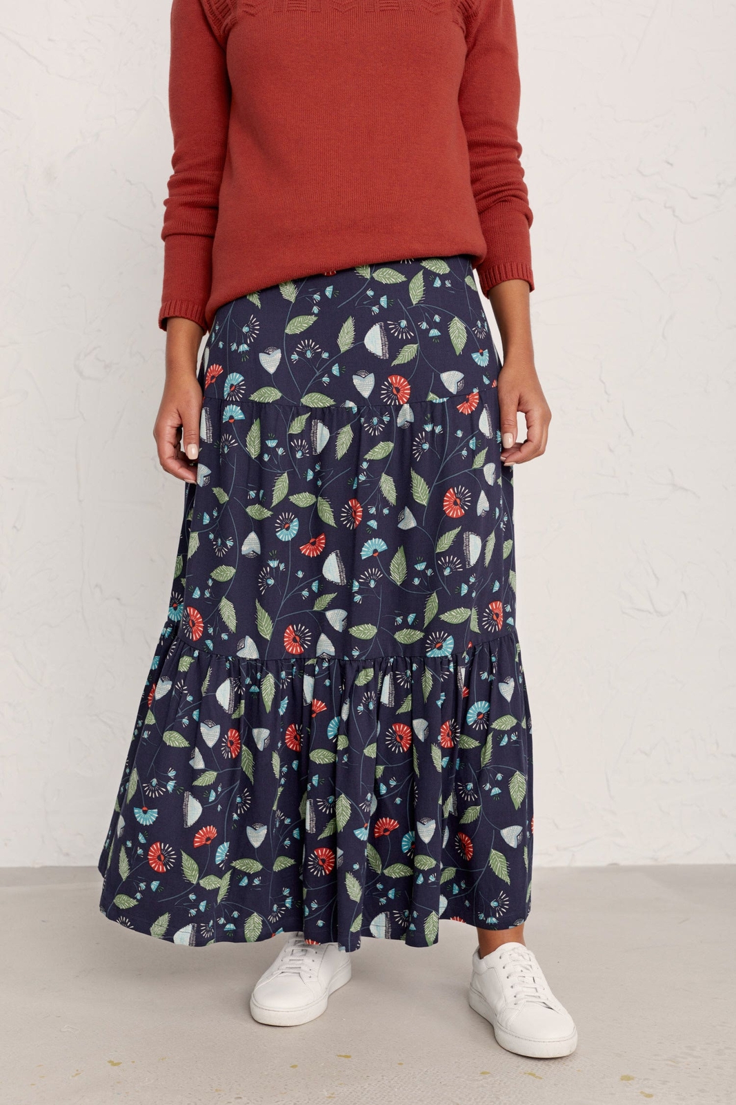 Seasalt Women's Skirt navy Everlasting Maxi Skirt Regular Mid