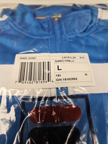 Fila RENZO TRACK JACKET BLUE/WHITE LM181L29 Size Large - Picture 3 of 4