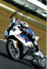 World Superbikes Leon Haslam Hand Signed Photo 12x8" Am