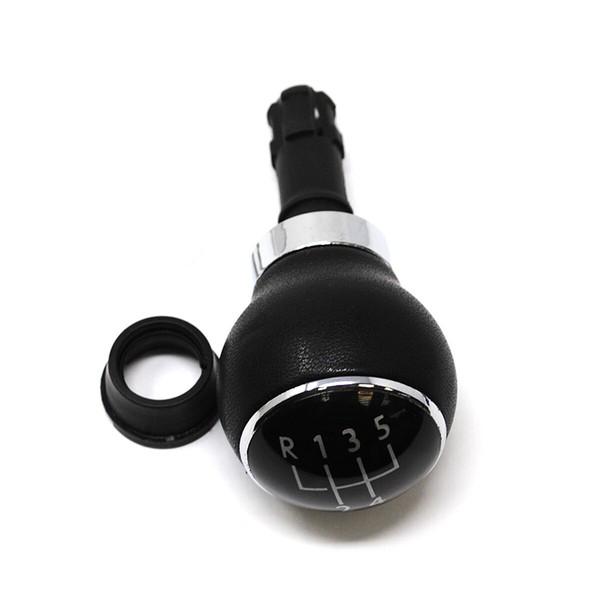 Schaltknauf Volkswagen VW Golf 6 VI Jetta IV Knopf Schwarz 5 Getriebe-image