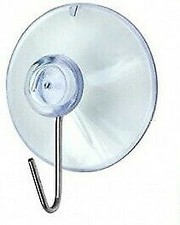 Image of 1 or 12x Plastic Suction Hooks Glass Window Suction Cups Bathroom Kitchen Towel