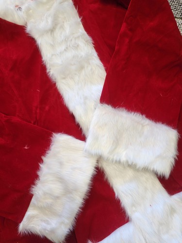 ZIW Santa Suit Adults Men Santa Claus Costume 10Pcs Deluxe Professional 2XL - Picture 7 of 9