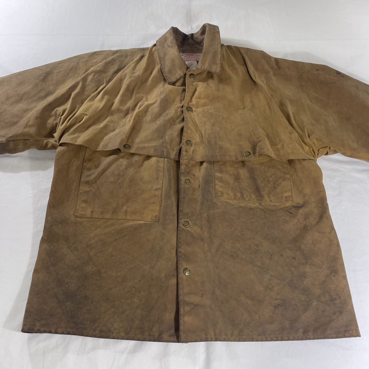 Vintage Filson 63 Men's XL Waxed Jacket Double Tin Cloth Logger