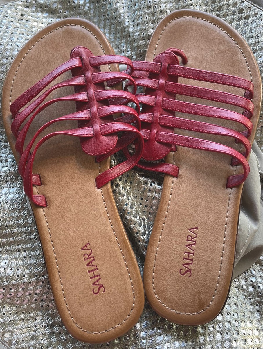 Sahara Woman Shoes Summer Red Size 7 | eBay