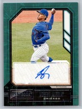 2021  Panini Playbook #PA-AA Adbert Alzolay Playbook Autographs CUBS