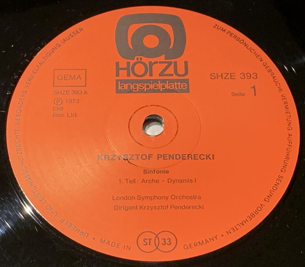 Penderecki Symphony Anaklasis for Strings and Percussion