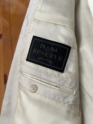 Made in USA from Italian Wool, Jos. A. Bank Reserve 46R, Light 