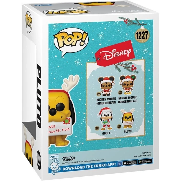 Figura Funko Pop! Disney Holiday Pluto Modelo 1227| 64328 Figura en Vinilo - Imagen 3 de 3
