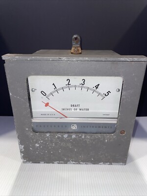 Vintage Preferred Instruments #19706F Draft Guage - Read Description