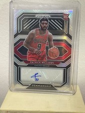 2021-2022 panini prizm Patrick William auto silver penmanship
