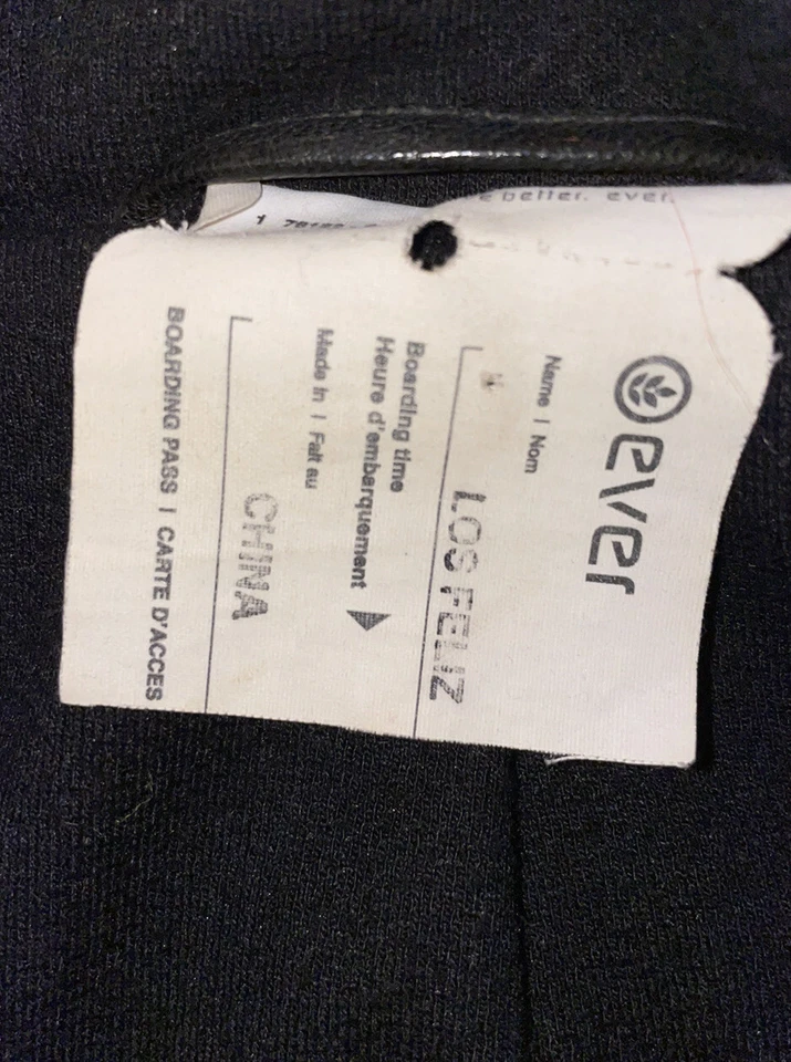 Chaqueta de motociclista Ever Brand Los Feliz con capucha negra de cuero arrugado XS Foto 4 de 4