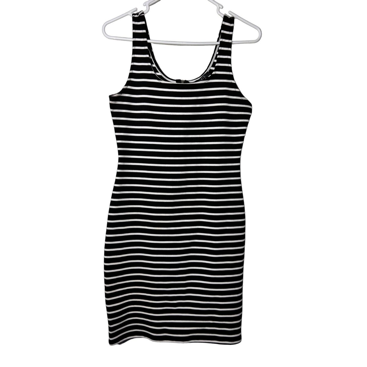black and white striped bodycon dress Sandy Modern Stripes Bodycon Mini Dress main image 1