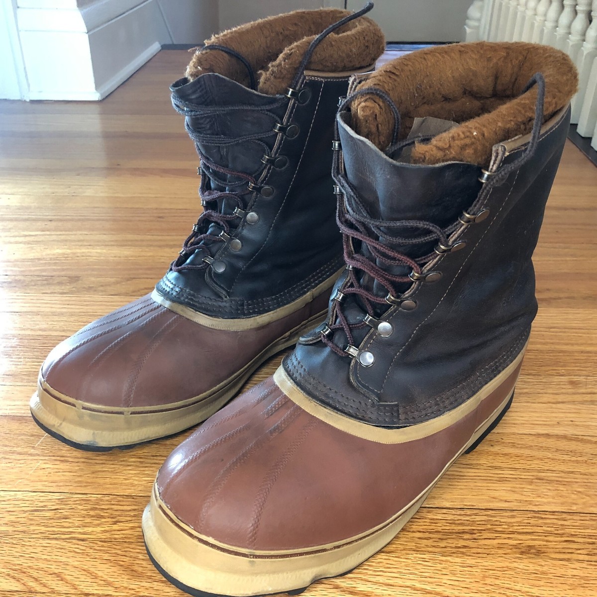 SOREL Kaufman Dominator Men Size 9  Winter Snow Boots Leather Wool Blend Canada SOREL KAUFMAN DOMINATOR Mens Boots Leather Felt Lined Green  main image 3