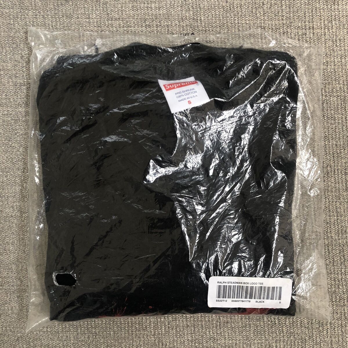 NEW Supreme Ralph Steadman Box Logo T-Shirt Black Men's Size NEW Supreme Ralph Steadman Box Logo T-Shirt Black Men's Size