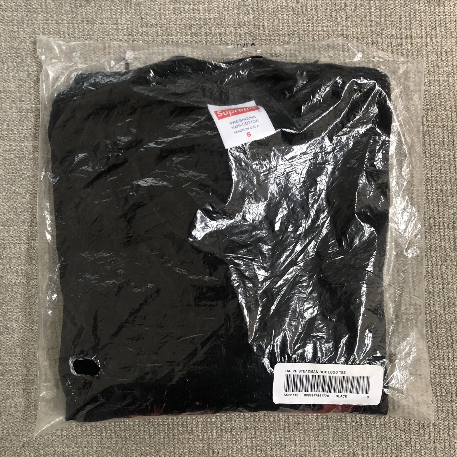 NEW Supreme Ralph Steadman Box Logo T Shirt Black Men’s Size Small