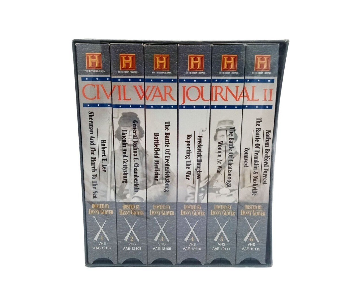 Civil War Journal II 6 VHS Box Set Hosted By Danny Glover A&E