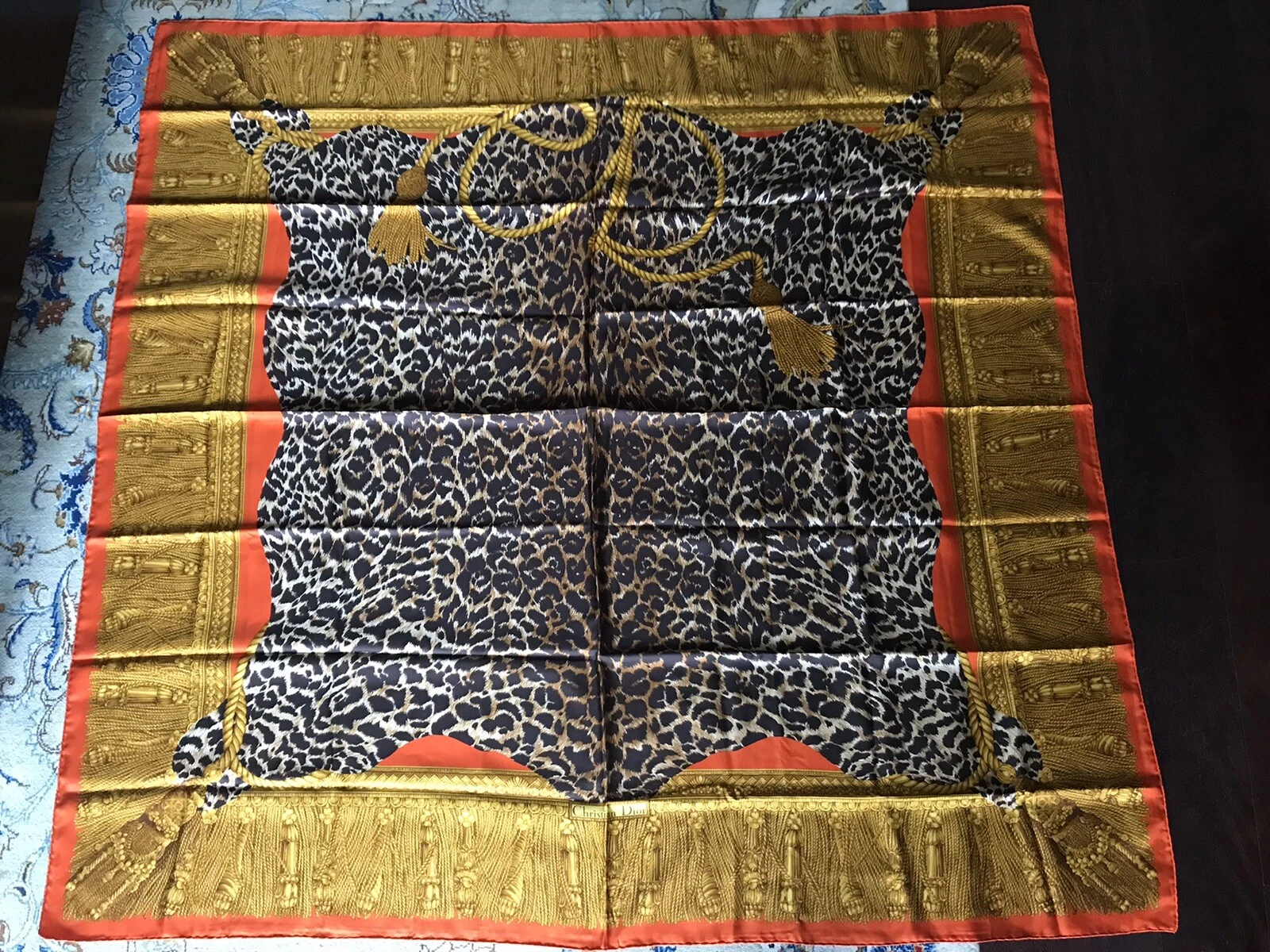 Christian Dior Silk Scarf   Spectacular!