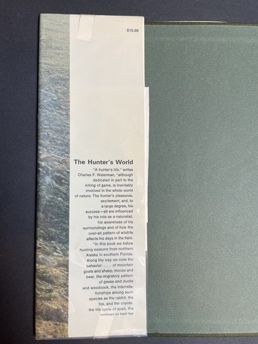The Hunter's World, Charles F. Waterman, 1970, 1st Printing, Hardcover w/DJ - Picture 3 of 8