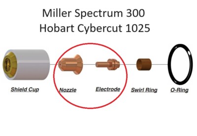 35-teiliges Plasma-Elektroden-Set Für Miller Spect Produktbild-Vorschau 4