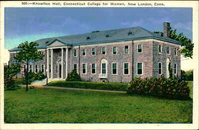Postcard: 506: Knowlton Hall, Connecticut College for Women, New Londo